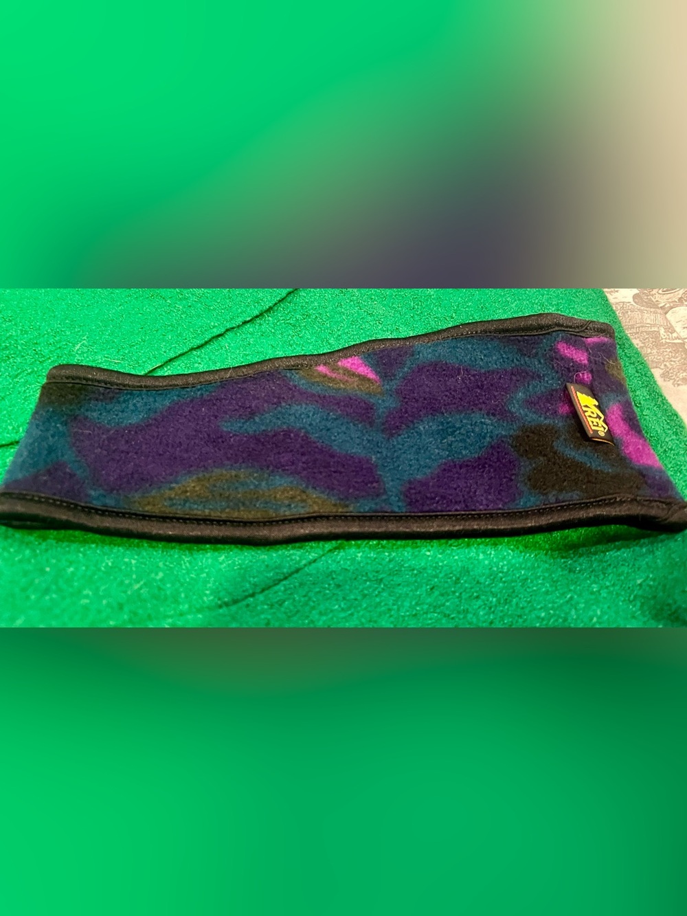 REI Purple and Teal Polartec Fleece Earband